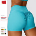 Load image into Gallery viewer, High Waist Yoga Shorts Belly Contracting Peach Hip Lifting Sport Shorts
