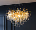 Load image into Gallery viewer, Postmodern Light Luxury Chandelier Water Drop Crystal Lamp Atmosphere
