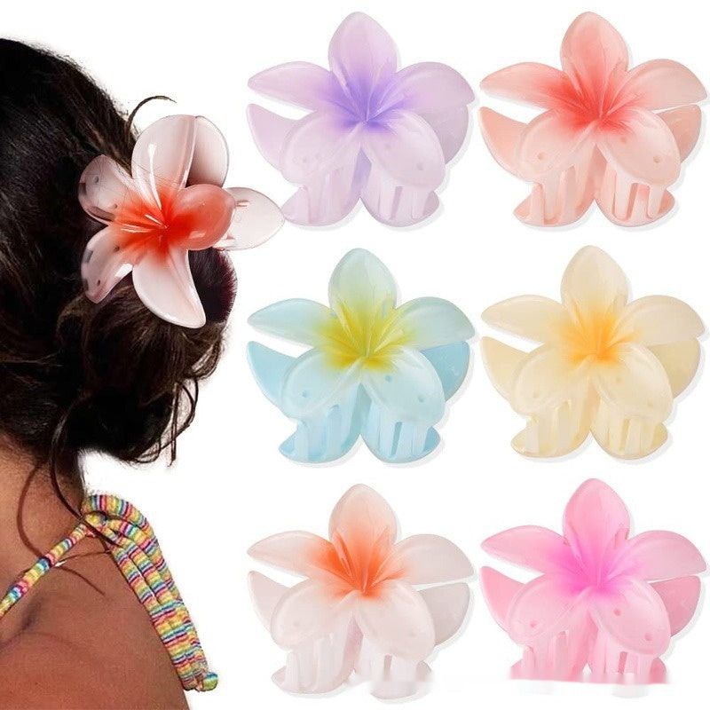 Colorful Flower hair clip