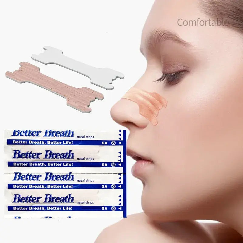 Breath supporting nose strips