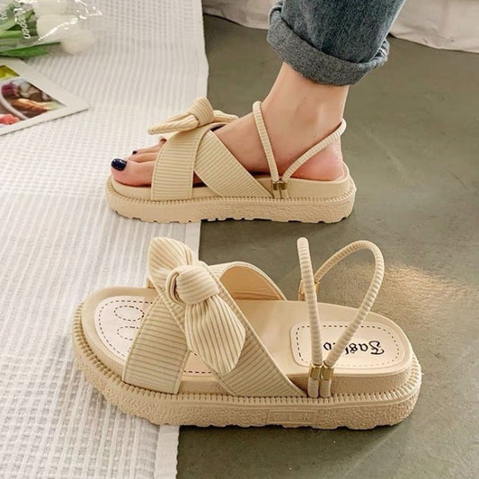 Cute low platform slippers