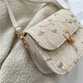 Load image into Gallery viewer, Gold Straw Woven Purse
