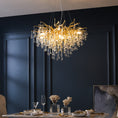 Load image into Gallery viewer, Postmodern Light Luxury Chandelier Water Drop Crystal Lamp Atmosphere
