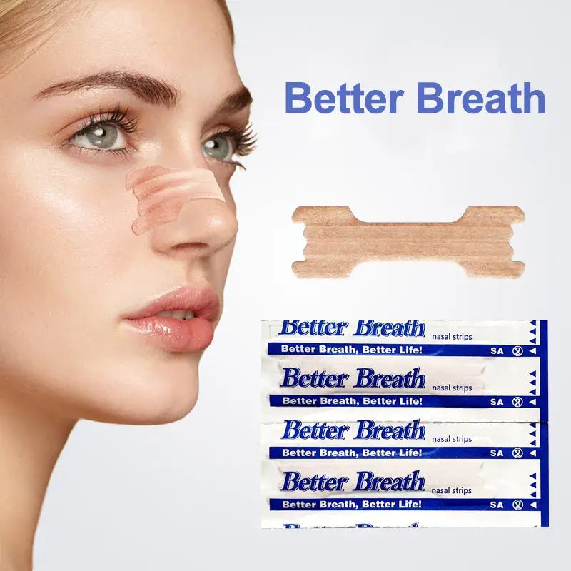 Breath supporting nose strips