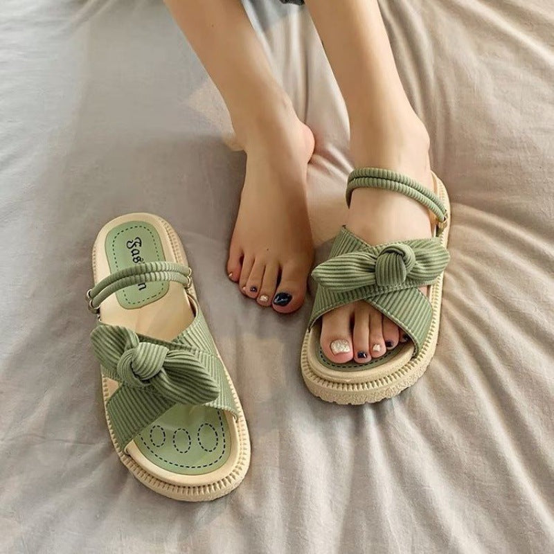 Cute low platform slippers