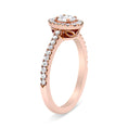 Load image into Gallery viewer, 18K Rose Gold 1/2 Cttw Composite Marquise Composite Diamond Oval Shaped Halo Engagement Ring (F-G Color, VS1-VS2 Clarity)
