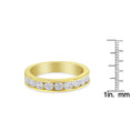 Load image into Gallery viewer, 18K Yellow Gold Round Cut Diamond Band Ring (1 Cttw, H-I Color, SI2-I1 Clarity)
