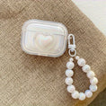 Load image into Gallery viewer, Transparent Headphone Case With Bead Bracelet
