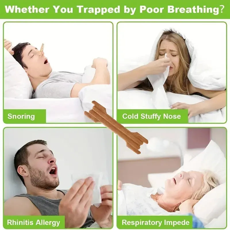 Breath supporting nose strips