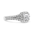 Load image into Gallery viewer, 14K White Gold 1.15 Cttw Princess Diamond Center Engagement Ring with Split Shank (H-I Color, I1-I2 Clarity)
