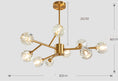 Load image into Gallery viewer, Nordic Chandelier Modern Simple Crystal All Copper Light Luxury Lamps
