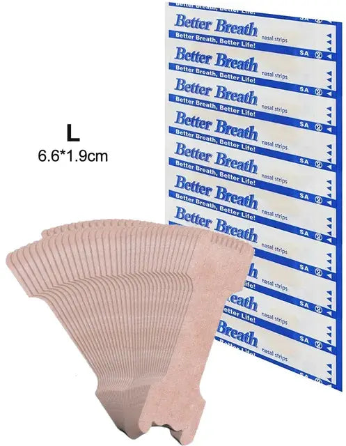 Breath supporting nose strips