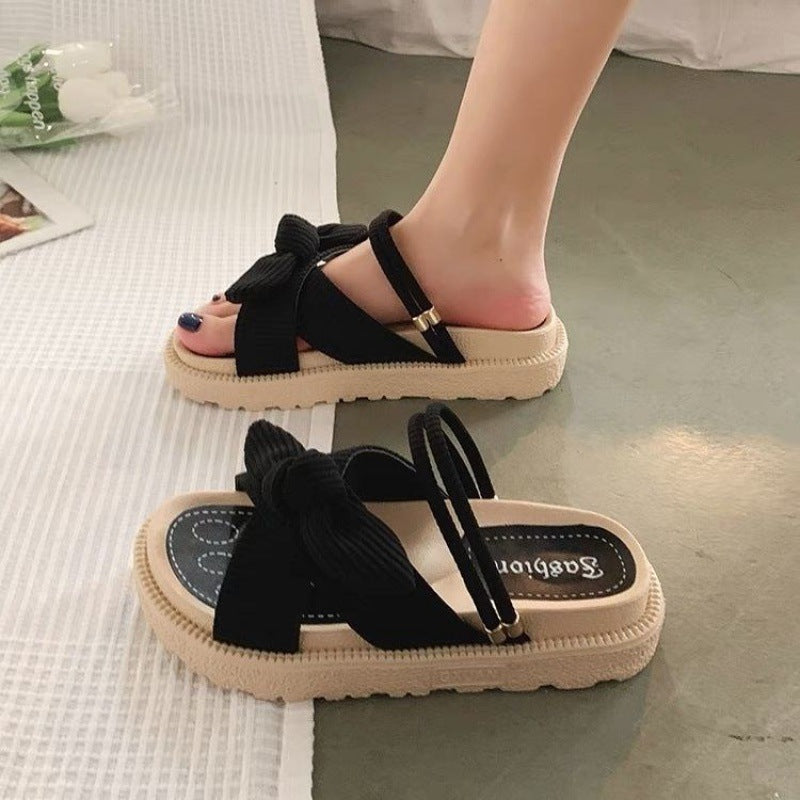 Cute low platform slippers