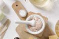 Load image into Gallery viewer, Lavender Natural Bath Salt Soak with CBD. Made with Dead sea, Epsom and Himalayan salts
