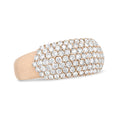 Load image into Gallery viewer, 18K Rose Gold 1.00 Cttw Diamond Multi Row Dome Band Ring (F-G Color, VS1-VS2 Clarity)
