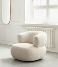 Load image into Gallery viewer, Minimalist Creative Casual White Lambswool Lazy Small Apartment Single Sofa Chair
