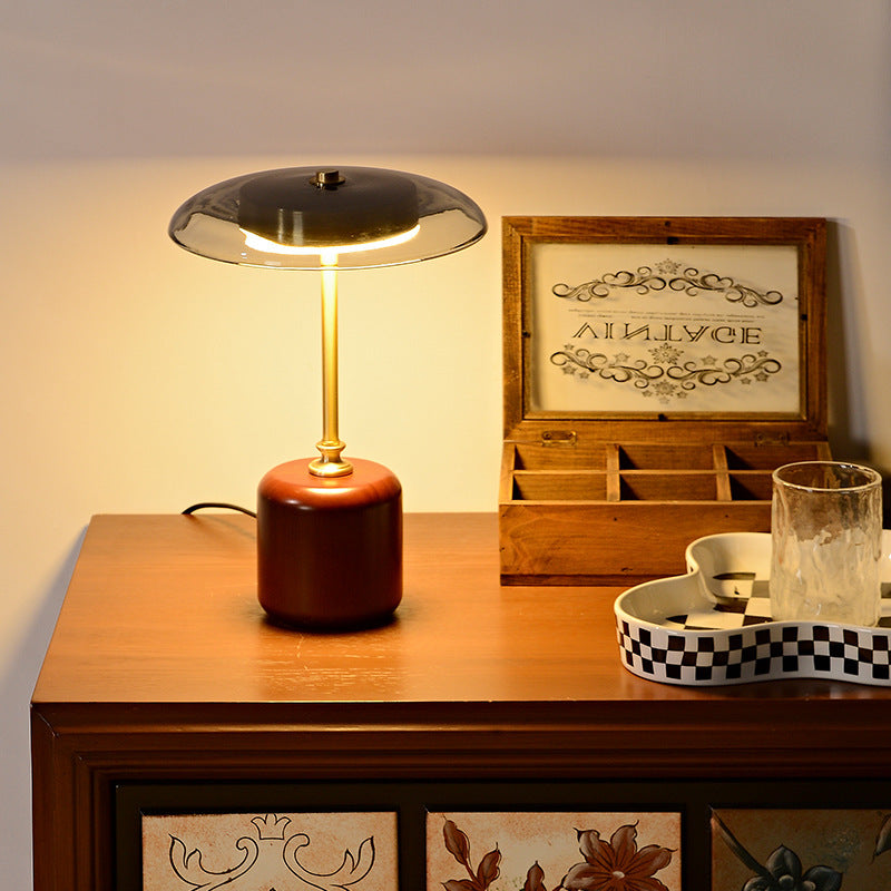 Study Bedroom Bedside Lamp Brass Glass Lamp