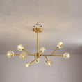 Load image into Gallery viewer, Nordic Chandelier Modern Simple Crystal All Copper Light Luxury Lamps
