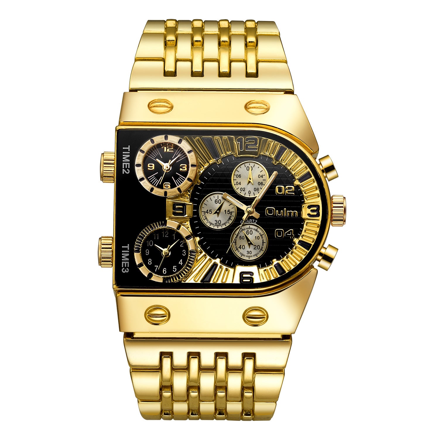 Nikola Visionaire stainless steel - plated Gold mens watch