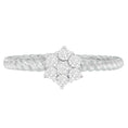 Load image into Gallery viewer, 10K White Gold Diamond Cluster Ring (1/4 Cttw, H-I Color, SI1-SI2 Clarity)
