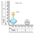 Load image into Gallery viewer, 18K White and Yellow Gold Diamond Accent and Yellow Citrine and Sky Blue Topaz Gemstone Dangle Drop 18" Pendant Necklace (G-H Color, SI1-SI2 Clarity)
