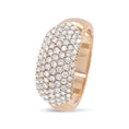 Load image into Gallery viewer, 18K Rose Gold 1.00 Cttw Diamond Multi Row Dome Band Ring (F-G Color, VS1-VS2 Clarity)
