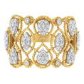 Load image into Gallery viewer, 14K Yellow Gold Diamond Art Deco Ring (1/2 Cttw, H-I Color, I1 Clarity)
