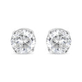 Load image into Gallery viewer, AGS Certified 14K White Gold 1.0 Cttw 4-Prong Set Brilliant Round-Cut Solitaire Diamond Push Back Stud Earrings (E-F Color, SI2-I1 Clarity)
