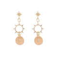 Load image into Gallery viewer, Sun Gold Diamond Earrings
